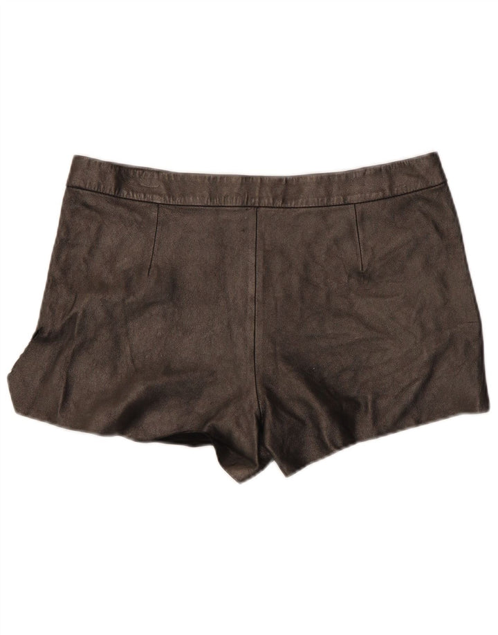 All Saints Pantalon chaud en cuir pour femme W29 Noir moyen