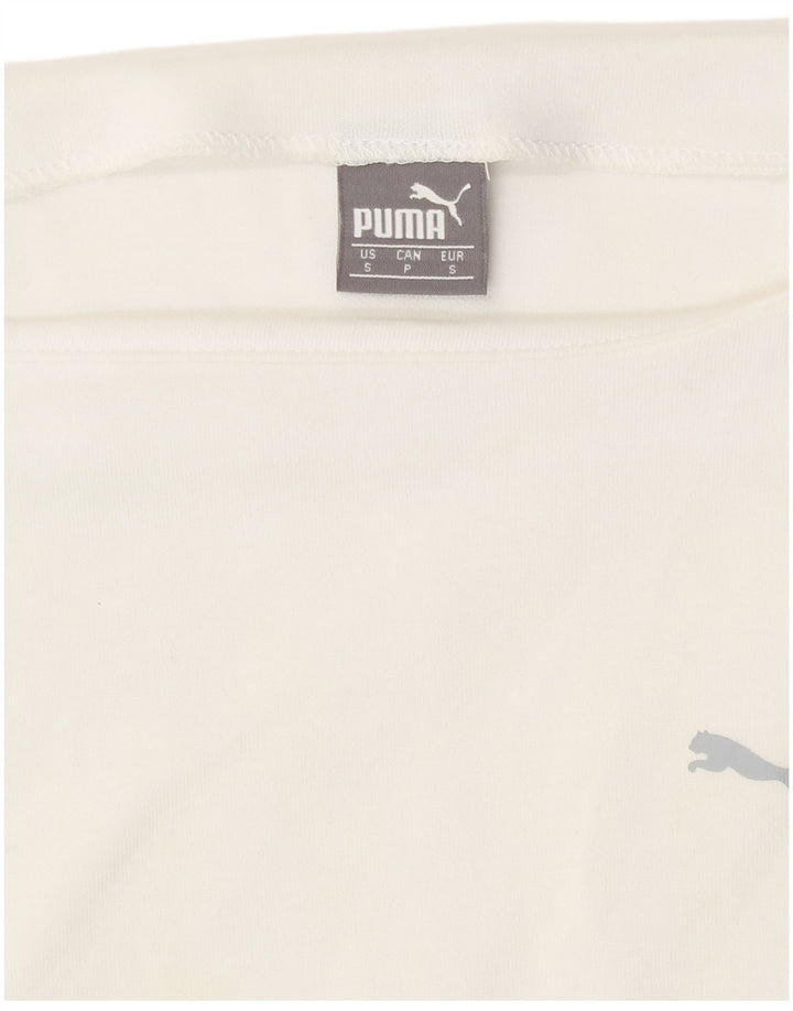 Puma Sweat-shirt coupe ample pour femme UK 10 Petit Blanc
