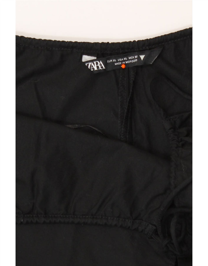 Zara Combishort Femme UK 18 XL Noir