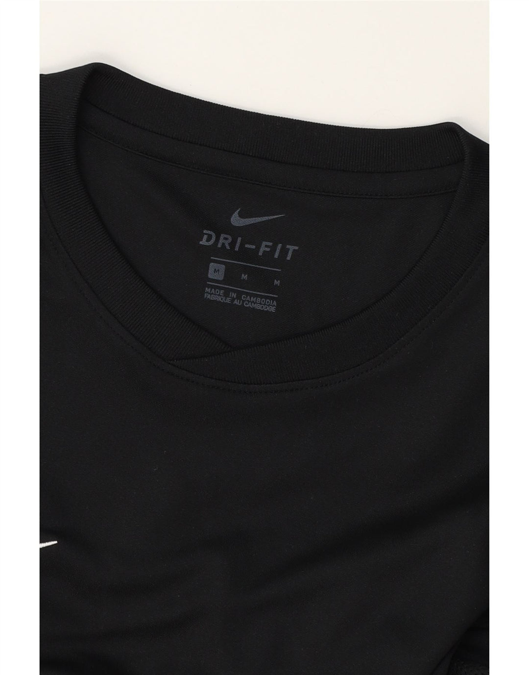NIKE Mens Dri Fit T-Shirt Top Medium Black Vintage Nike and Second-Hand Nike from Messina Hembry 