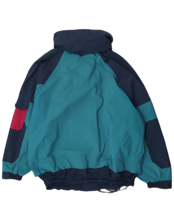 No Limits Veste de ski anorak à capuche pour homme UK 40 Large Bleu Colorblock