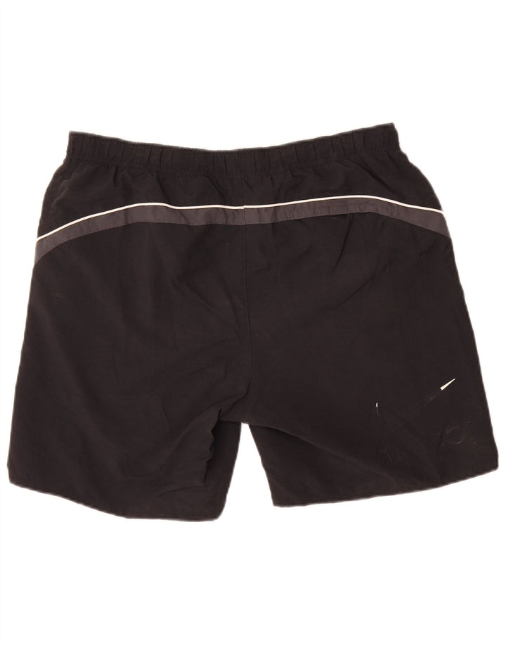 Nike Short de sport en nylon color block noir moyen pour homme