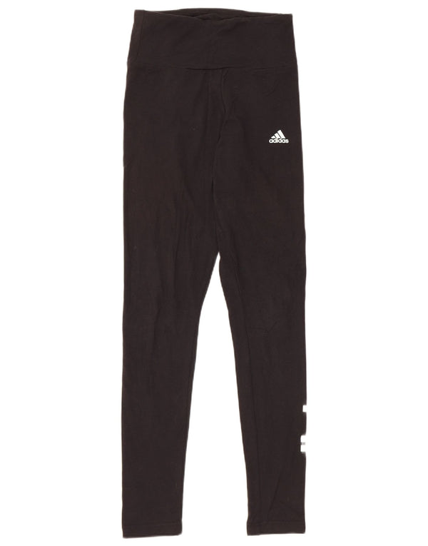 Adidas Legging graphique pour femme UK 4/6 XS Noir Coton