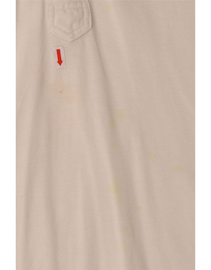 BELFE & BELFE Mens Polo Shirt XL White Cotton