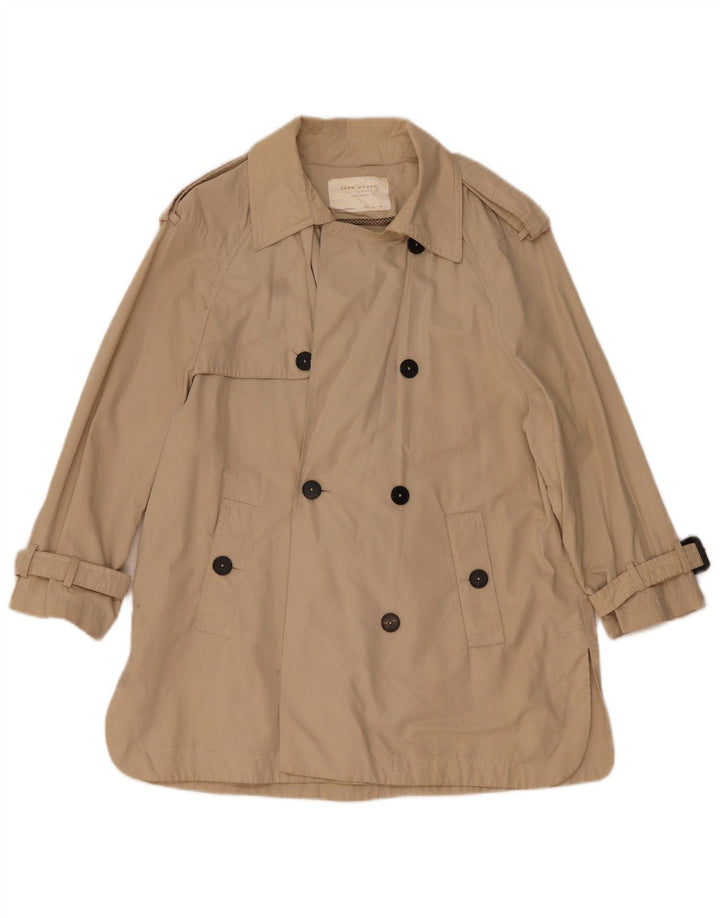 Zara Trench-coat surdimensionné pour femme UK 10 Petit Beige