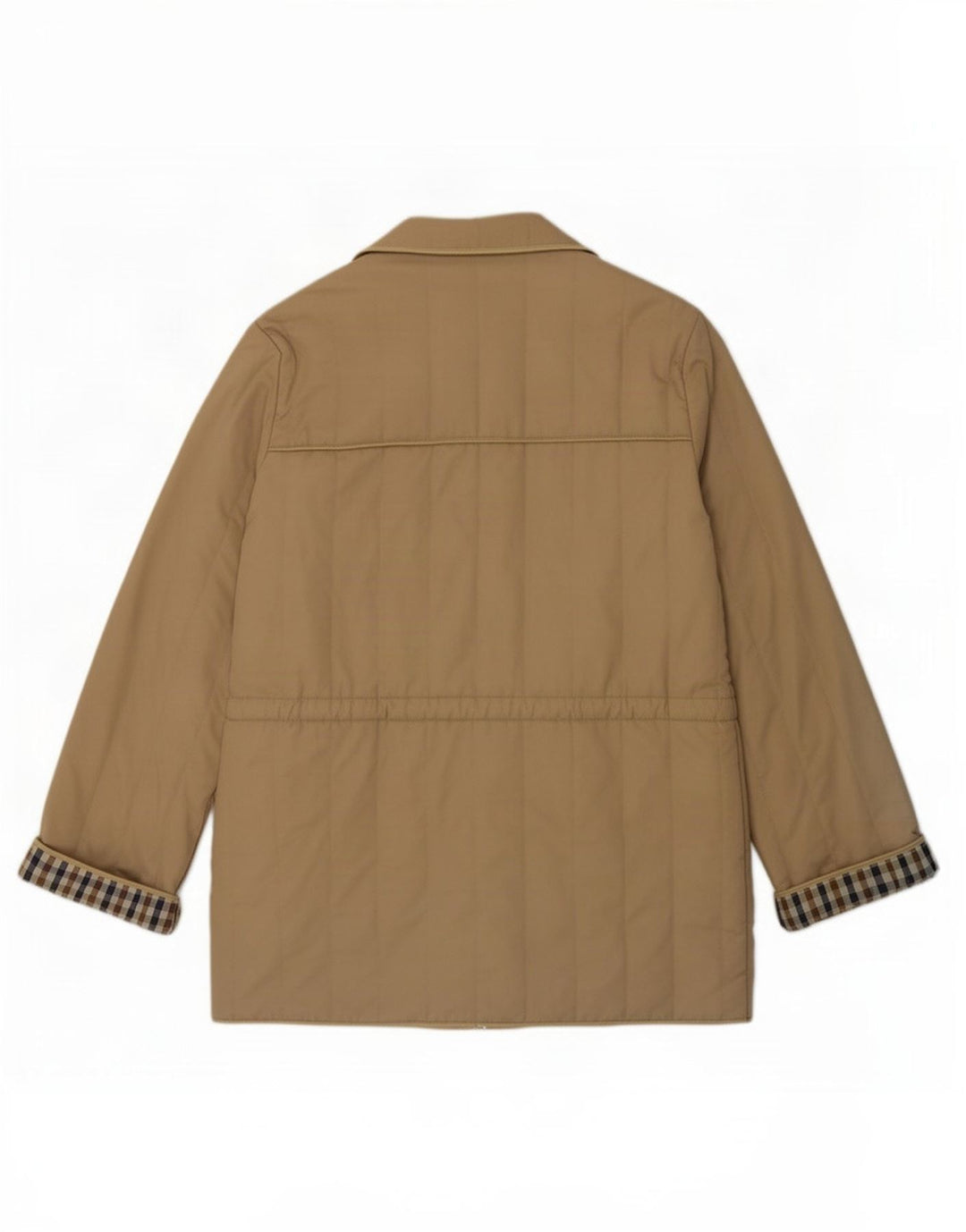 Aquascutum Manteau rembourré surdimensionné pour femme UK 16 Large Beige Polyester
