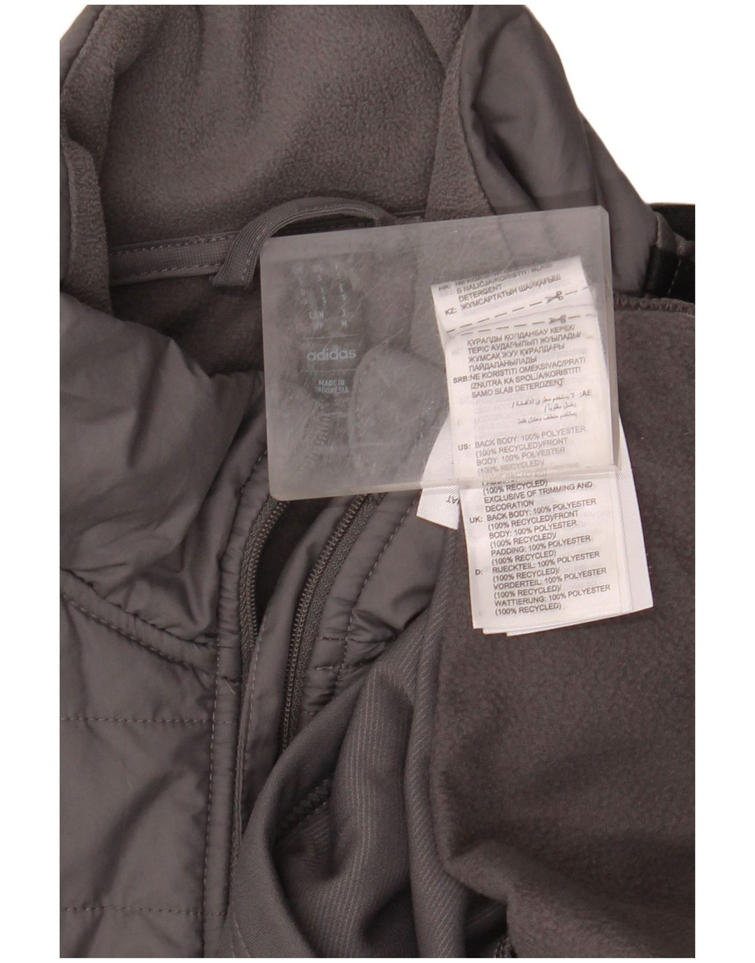 ADIDAS Sweat-shirt Aeroready à col zippé pour homme, petit, gris, polyester