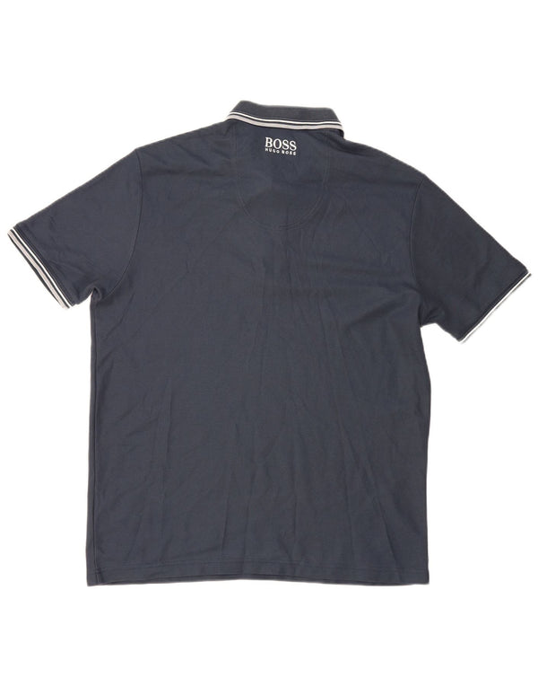 Hugo Boss Polo Homme XL Bleu Marine Coton
