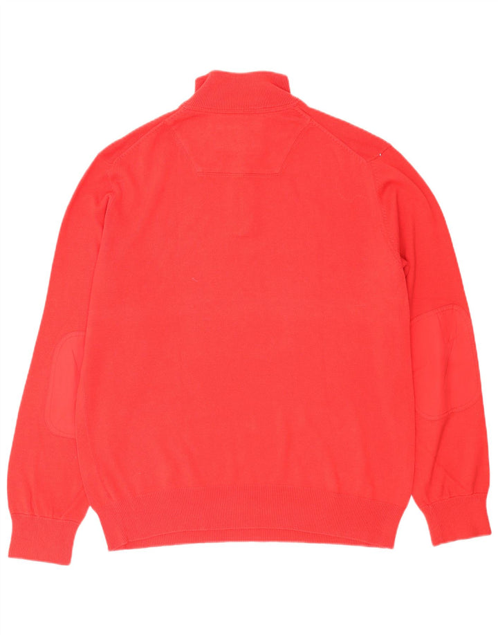 Timberland Hommes Earthkeepers Regular Fit Zip Neck Jumper Pull Grand Rouge