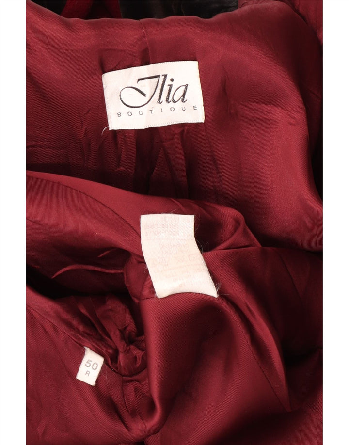 Ilia Femme Coupe Ample Pardessus IT 50 XL Laine Marron