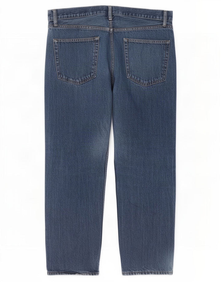 Marks & Spencer Jean droit homme W36 L29 bleu coton