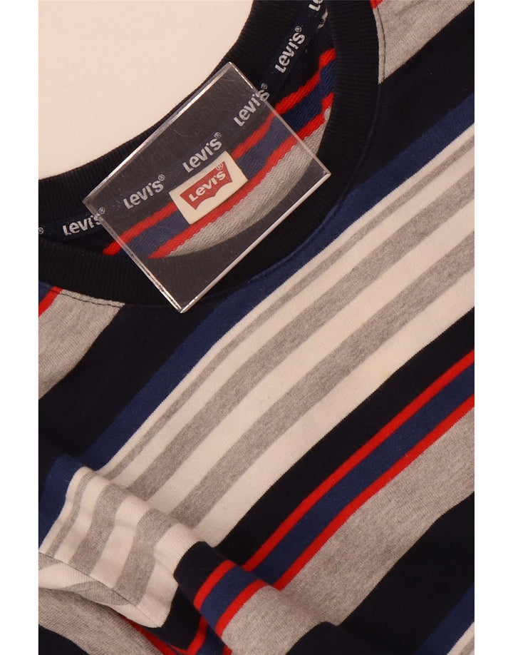 Levi's Sweatshirt Jumper Small Homme Multicolore Rayé