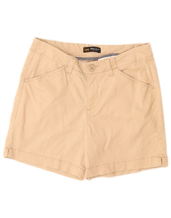 Lee Short décontracté taille moyenne pour femme US 6 Medium W28 en coton beige