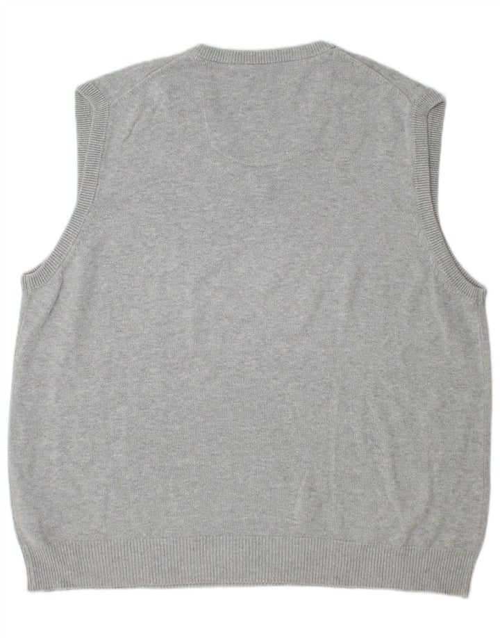 Marks & Spencer Débardeur Blue Harbor Vest pour hommes, grand coton gris