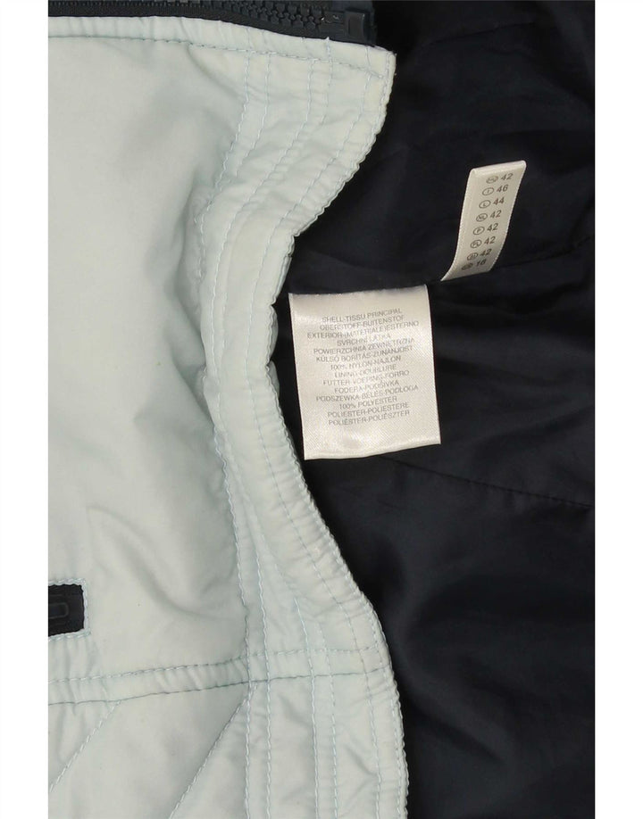 CLOCK HOUSE Veste matelassée pour femme UK 16 Grand Bleu Colorblock Polyester