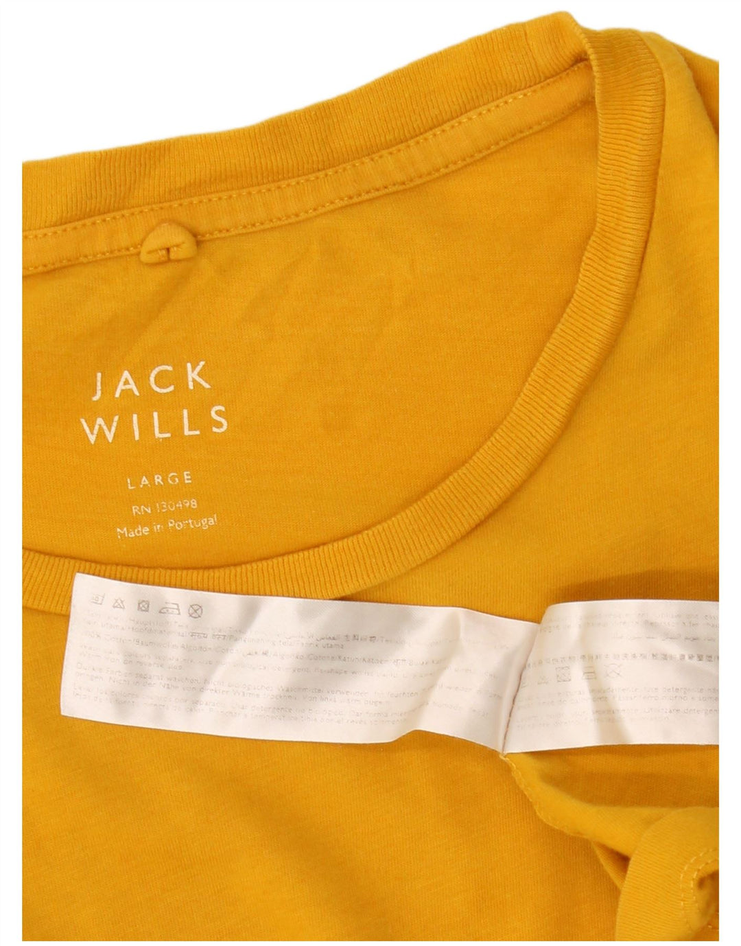 Jack Wills T-Shirt Homme Haut Large Jaune Coton