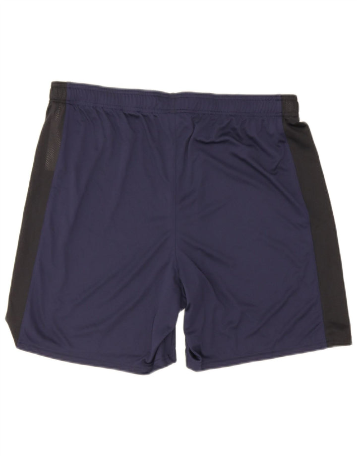 Under Armour Short de Sport Homme XL Bleu Marine Colorblock Polyester