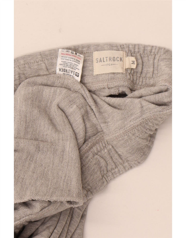 Saltrock Short de Sport Homme Gris Moyen Coton