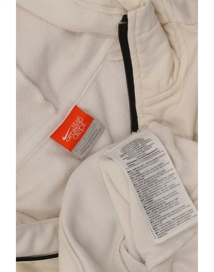 Nike Veste de survêtement à capuche pour homme Petit polyester blanc