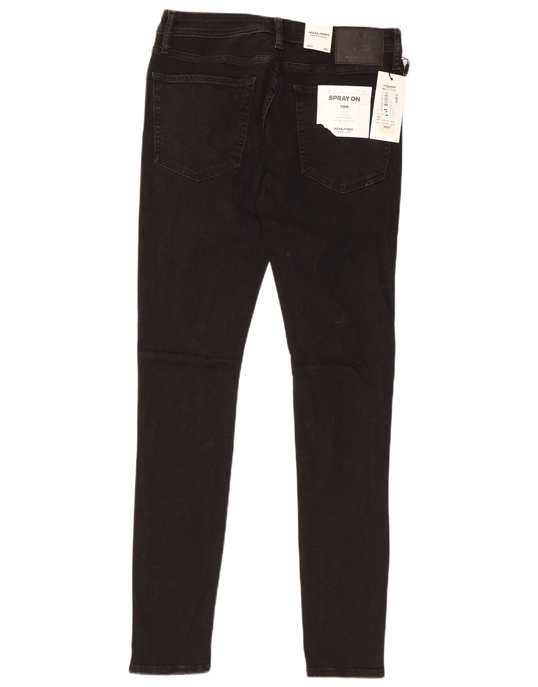 JACK & JONES Jean Skinny Tom W32 L34 Homme Noir Coton
