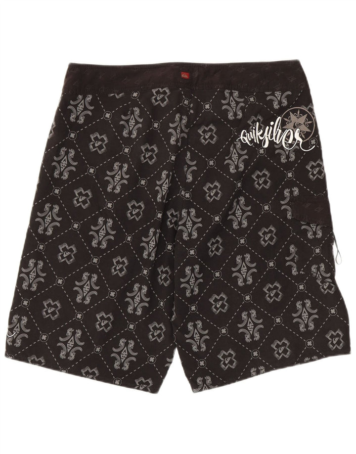Quiksilver Short de Bain Graphique Homme Large Noir Géométrique Polyester