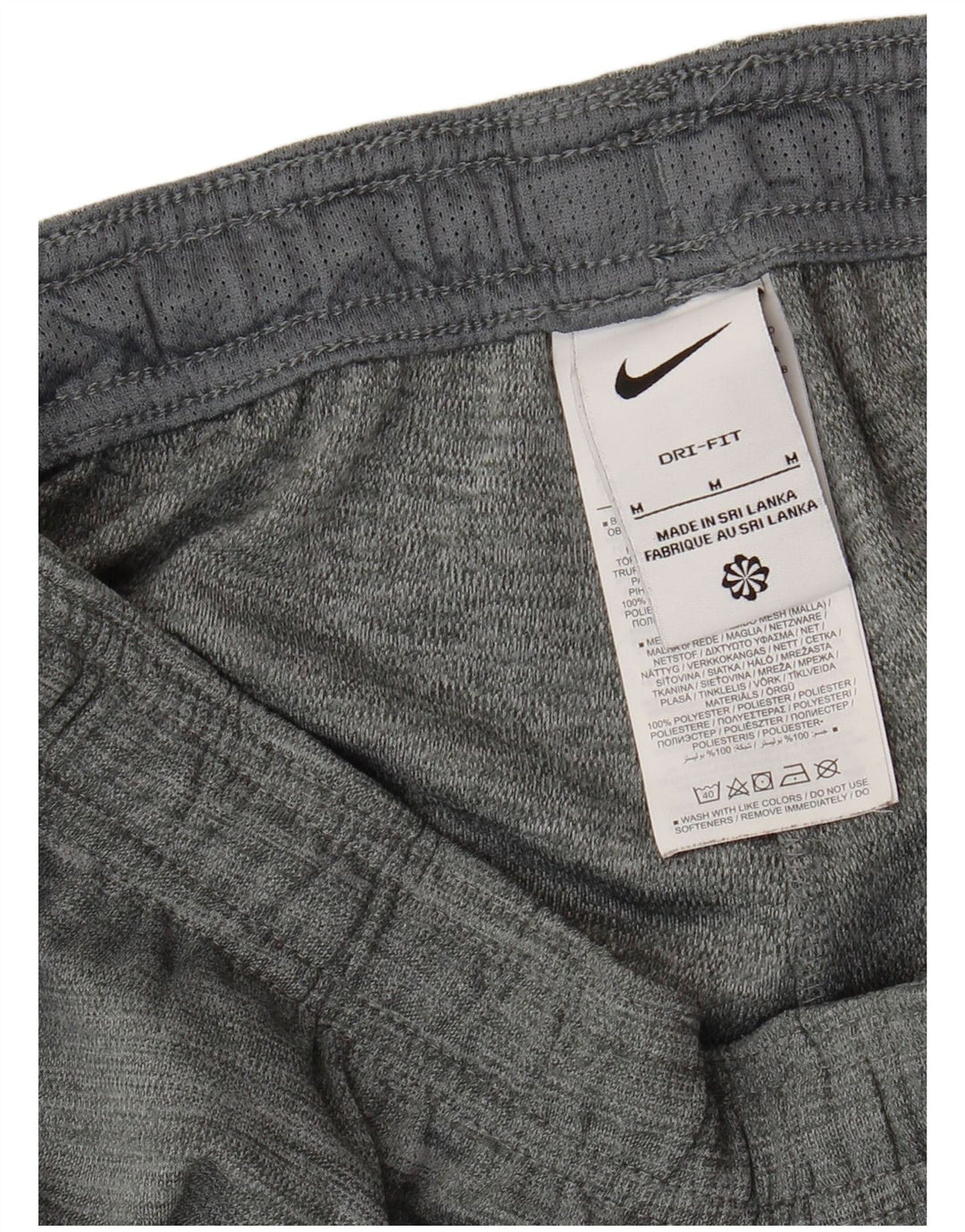 NIKE Pantalon de Survêtement Dri Fit Homme Gris Moyen Polyester