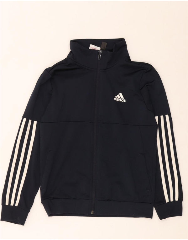 ADIDAS Veste de Survêtement Garçon 9-10 ans Bleu Marine Polyester
