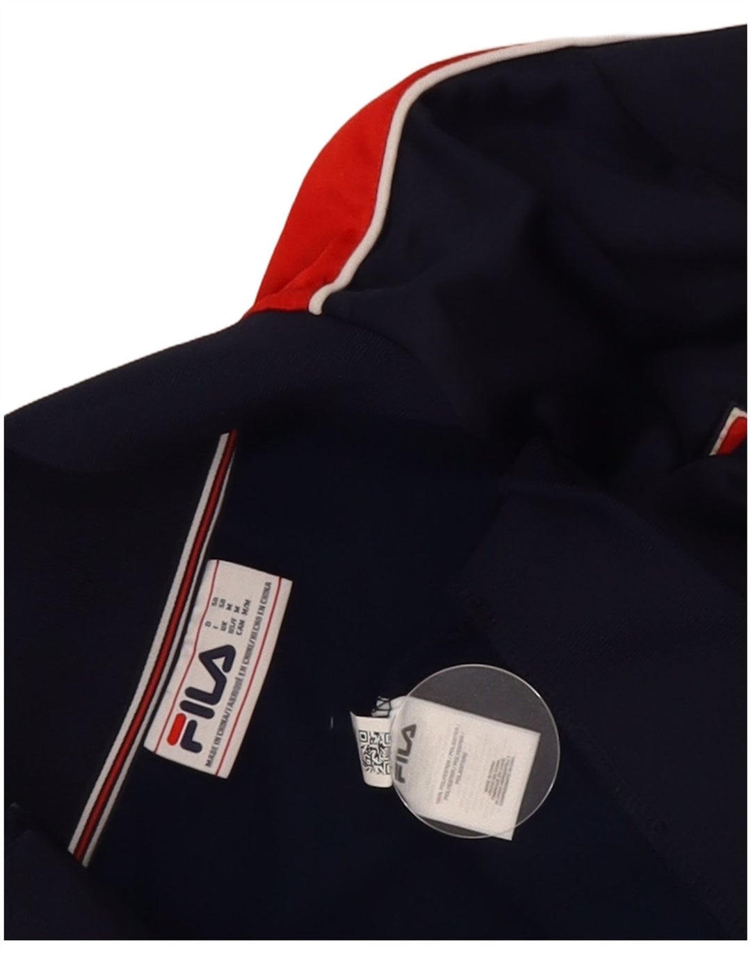 Fila Veste de Survêtement Graphique Homme Bleu Marine Moyen Colourblock