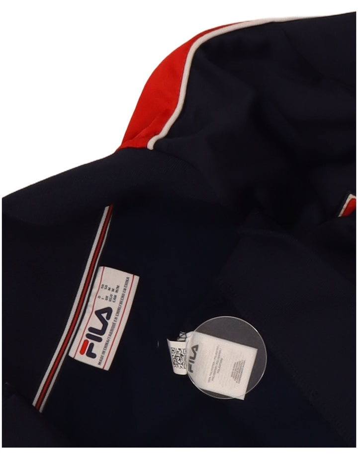 Fila Veste de Survêtement Graphique Homme Bleu Marine Moyen Colourblock