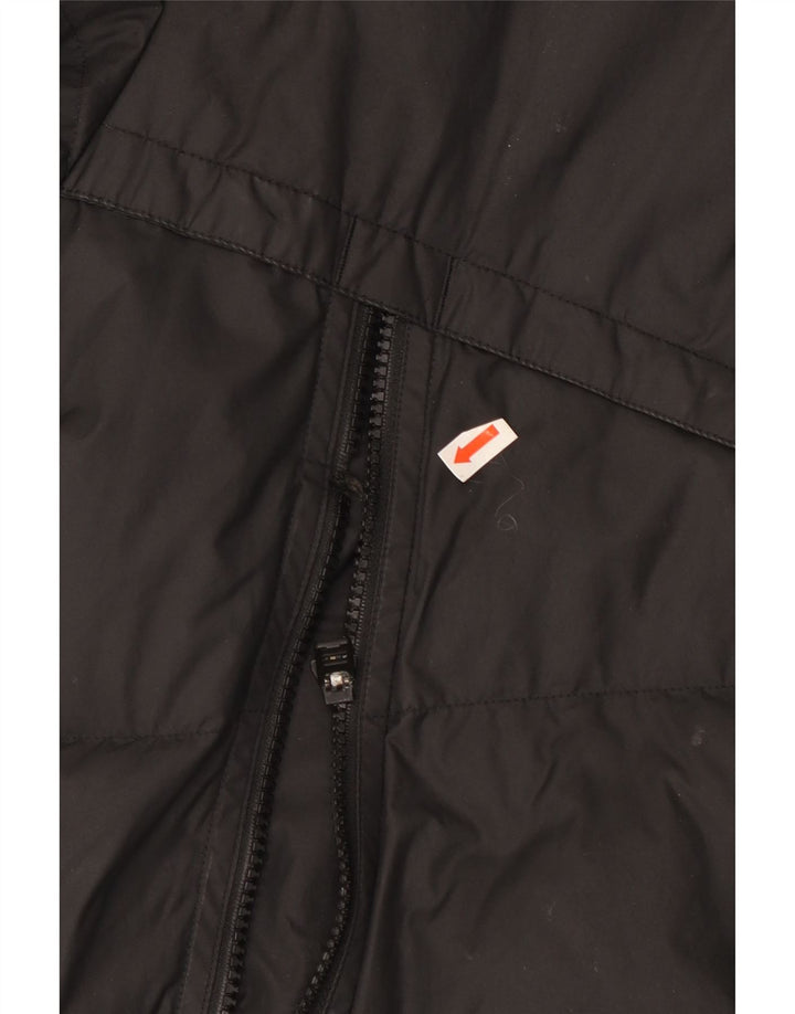 Nike Veste matelassée à capuche pour homme UK 40 Large Noir Polyester
