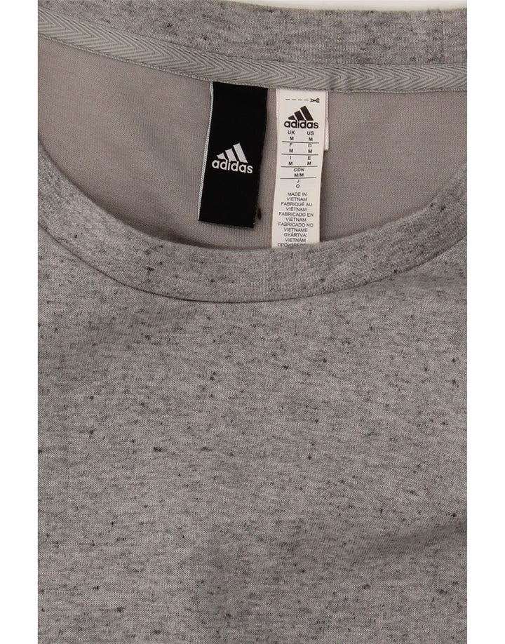 ADIDAS Mens Sweatshirt Jumper Medium Grey Cotton Vintage Adidas and Second-Hand Adidas from Messina Hembry 
