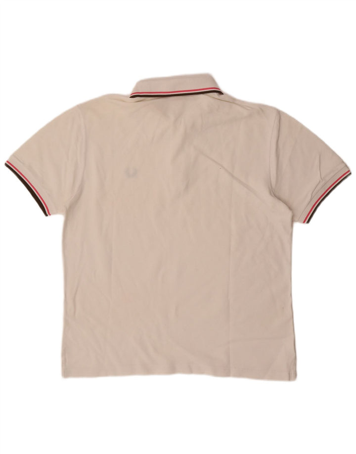 Fred Perry Polo Homme Blanc Moyen