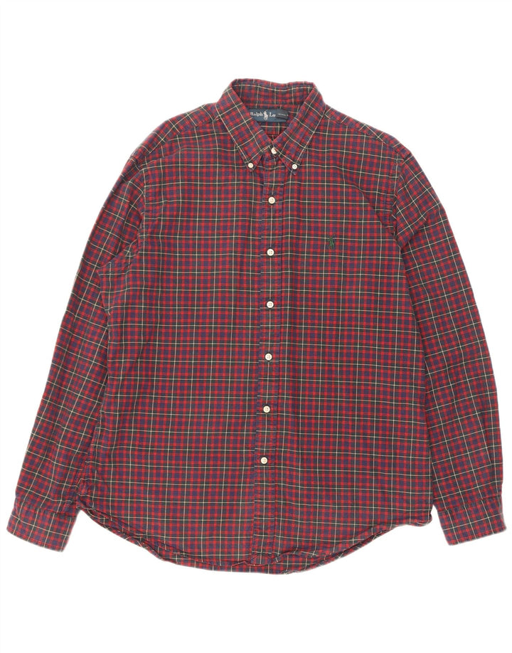 Polo Ralph Lauren Chemise Homme Grand Carreau Rouge Coton