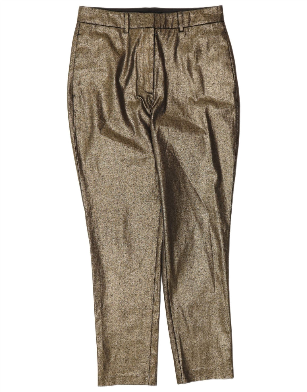 ALL SAINTS Womens Slim Chino Trousers UK 10 Small W28 L28 Gold