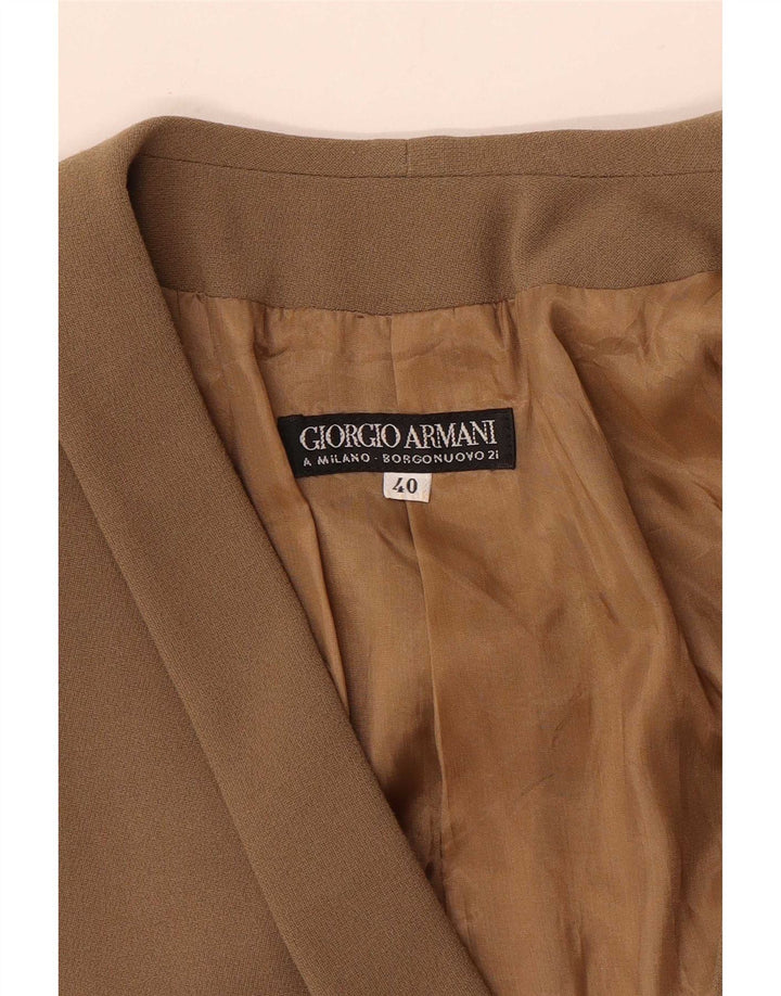 Giorgio Armani Veste Blazer Femme EU 40 Beige Moyen