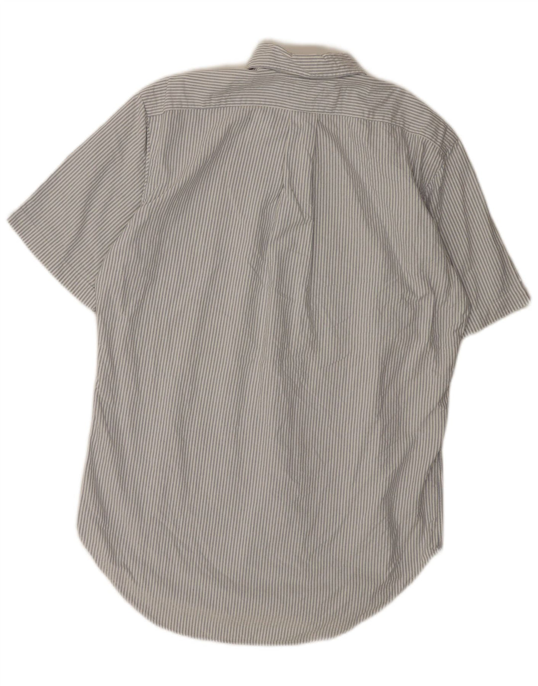 RALPH LAUREN Chemise à manches courtes pour homme Coupe classique Petit rayé blanc