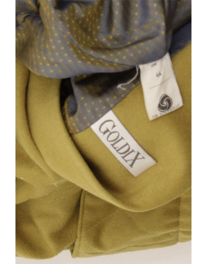 Goldix Manteau Oversize Femme IT 44 Laine Vierge Vert Moyen