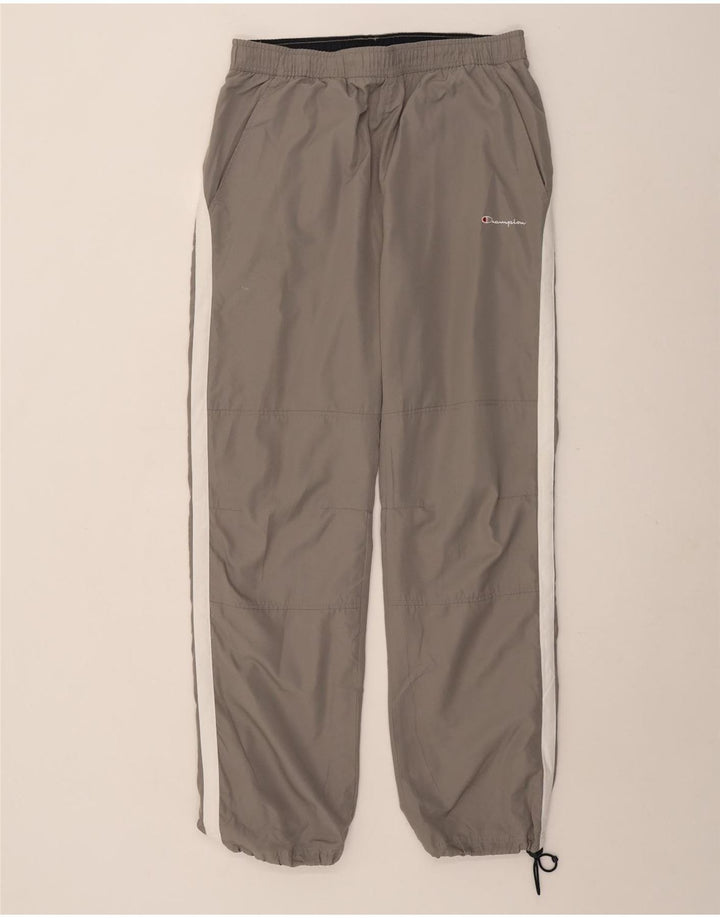 Champion Pantalon de Survêtement Homme Large Gris Colorblock Polyester