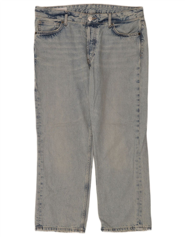 Jean droit femme ZARA EU 40 moyen W30 L28 coton bleu