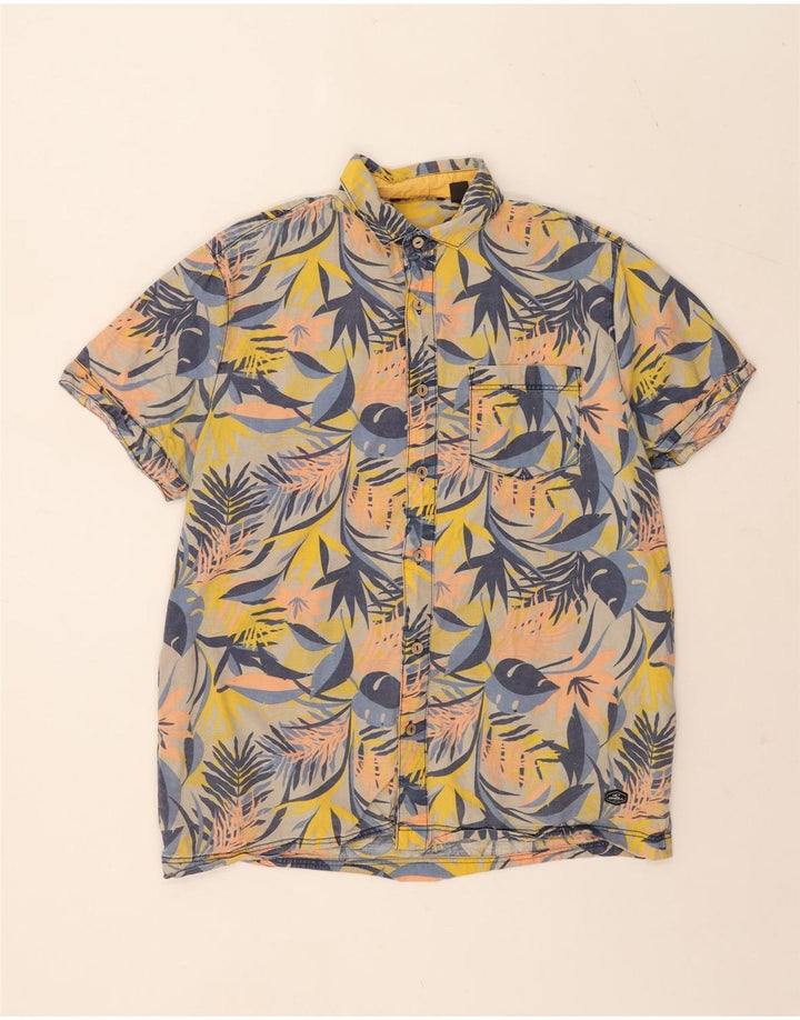 O'Neill Chemise à manches courtes pour homme en coton floral multicolore