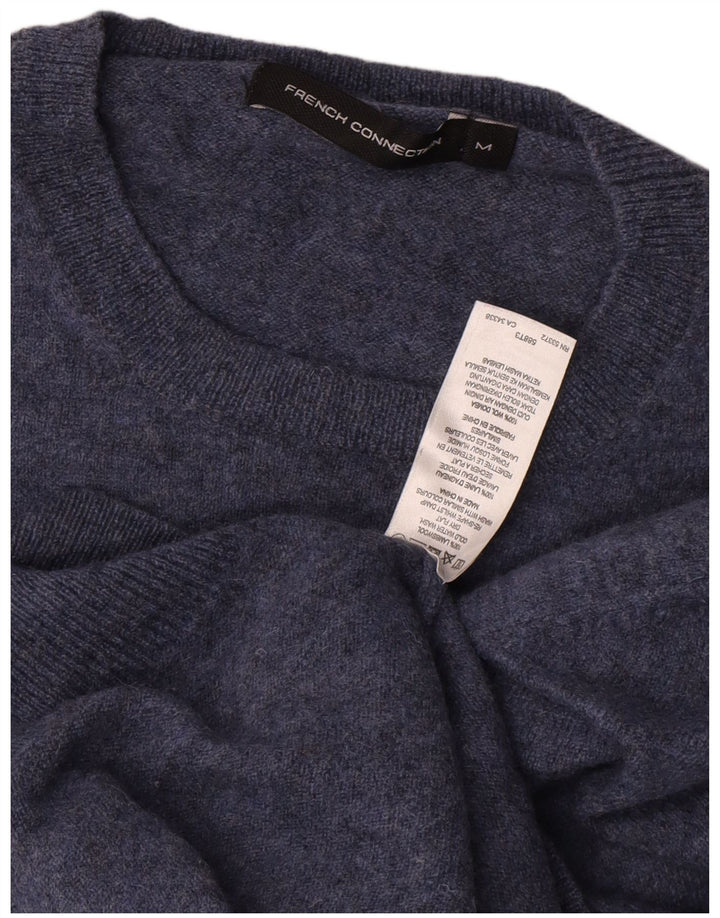 French Connection Pull Col Ras du Cou Homme Bleu Moyen Laine d'Agneau