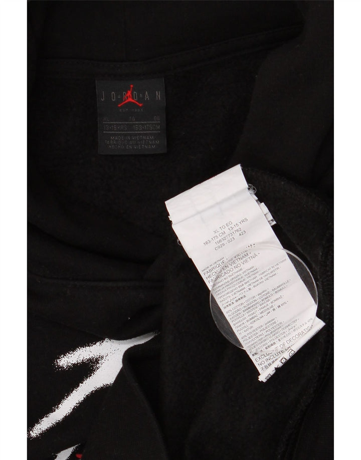Jordan Pull à capuche graphique pour garçon 13-14 ans XL Noir