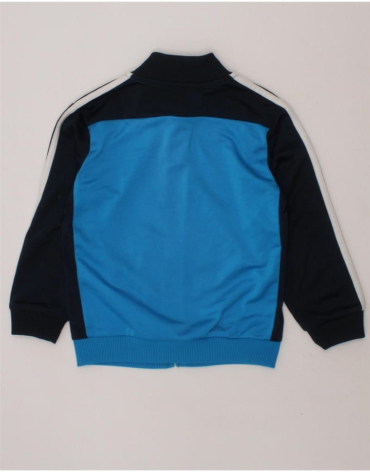 ADIDAS Boys Tracksuit Top Jacket 3-4 Years Blue Colourblock Vintage Adidas and Second-Hand Adidas from Messina Hembry 