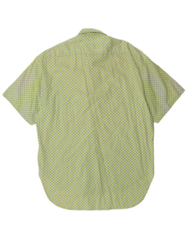 CAJUN Chemise à Manches Courtes Homme Vert Moyen Tacheté
