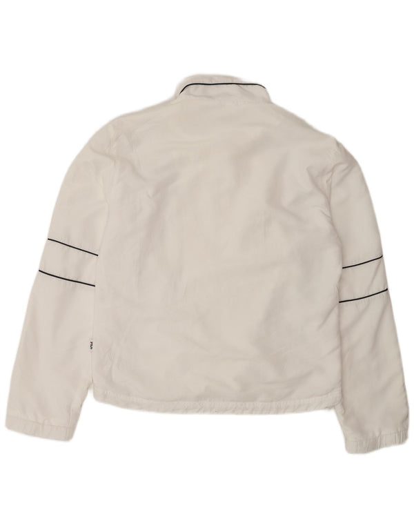 Fila Veste de survêtement pour femme UK 16 Large Blanc Polyester