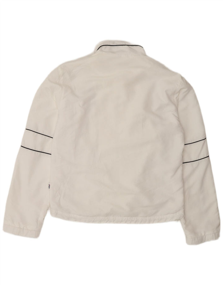 Fila Veste de survêtement pour femme UK 16 Large Blanc Polyester