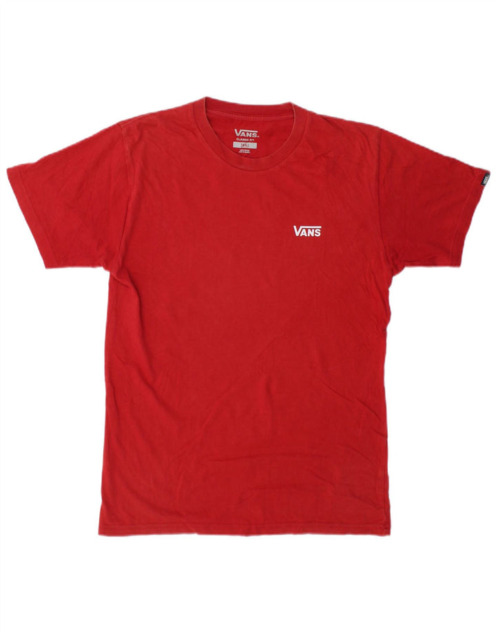 Vans T-shirt coupe classique pour hommes, petit coton rouge