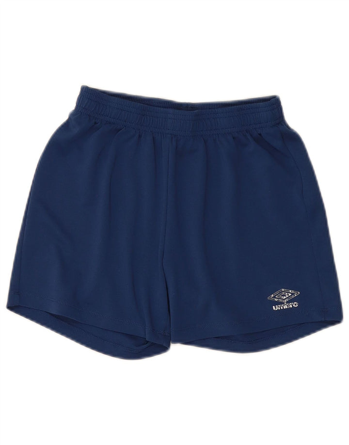 UMBRO Short de Sport Garçon 9-10 Ans Bleu Marine Moyen