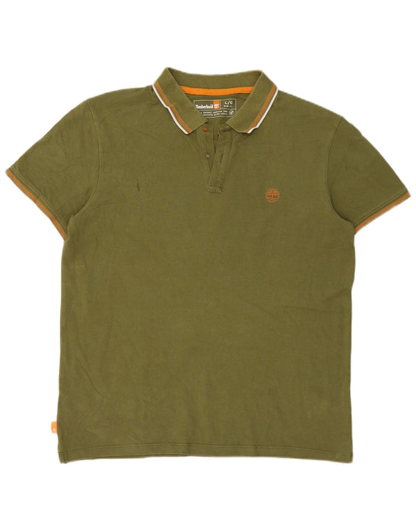 Timberland Polo Homme Grand Kaki Coton