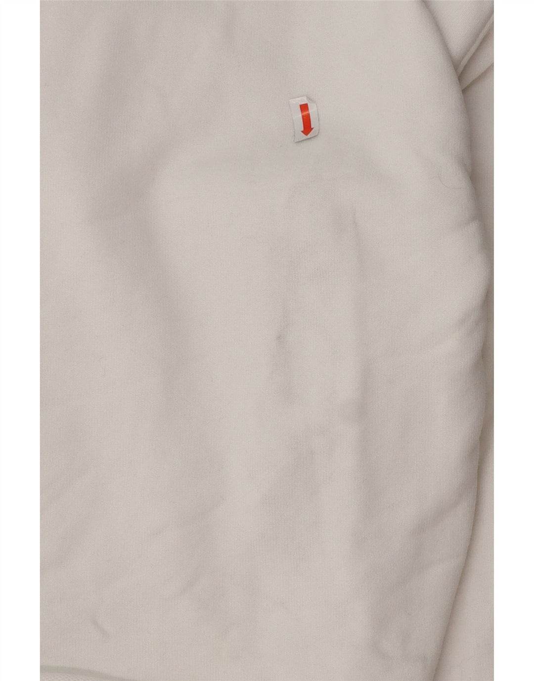 LEVI'S Pull à capuche court surdimensionné pour femme UK 14 en coton blanc moyen